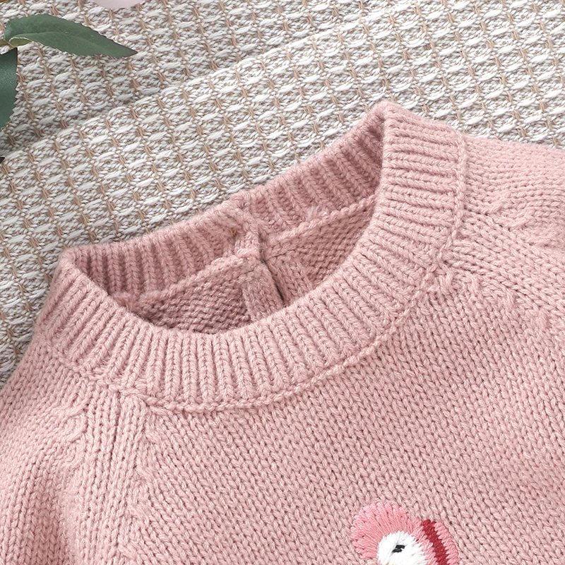 Winter Warm Knitted Baby Girls Sweaters Clothes Spring Autumn Outwear Newborn Infantil Toddler Kids Pullovers Children\'s Jumpers