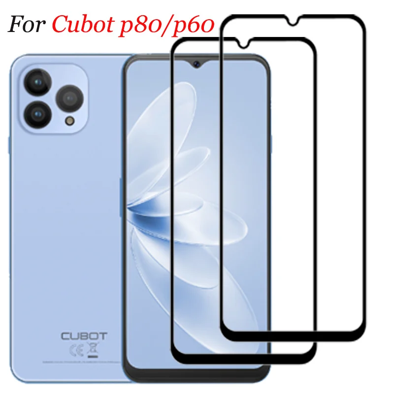 Película, cubot p80 Glass For CUBOT P80 Tempered Glass cubot p60 Screen Protector cubot-p80 Front Protective Film cubot-p60 9H Hard Phone Glass