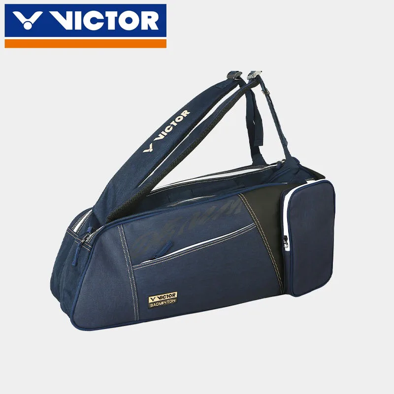 2024 New Victory VICTOR Backpack Badminton Racket Bag Large Capacity Denim Series Bags BR5019 Multifunctional Handbag Tennis Bag