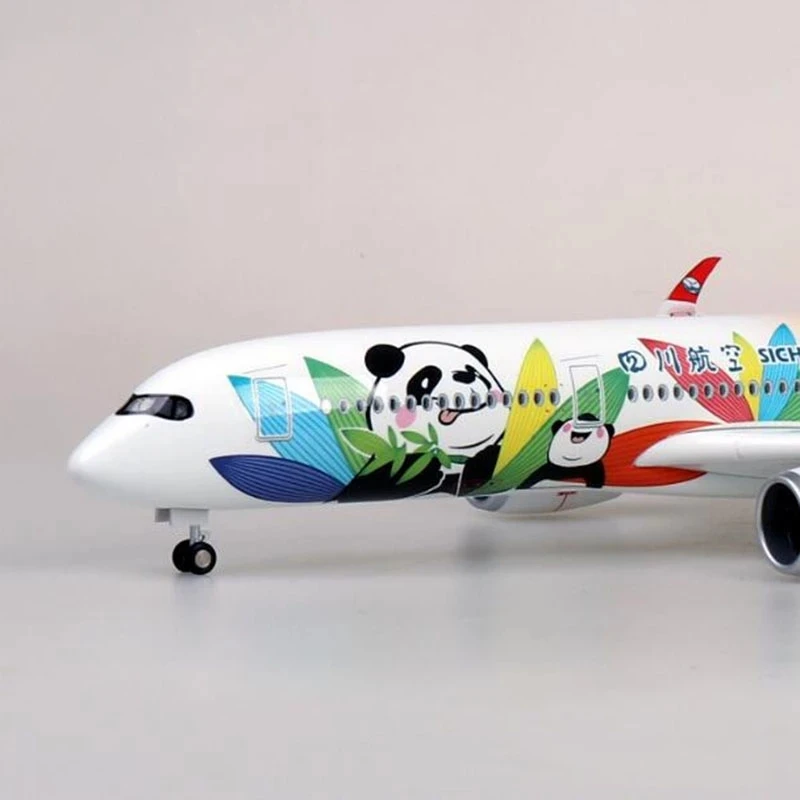 A350 사천 항공 팬더 중국 항공기 모형 시뮬레이션 항공기 모형 항공 장난감 모형 항공기 키트 수집용