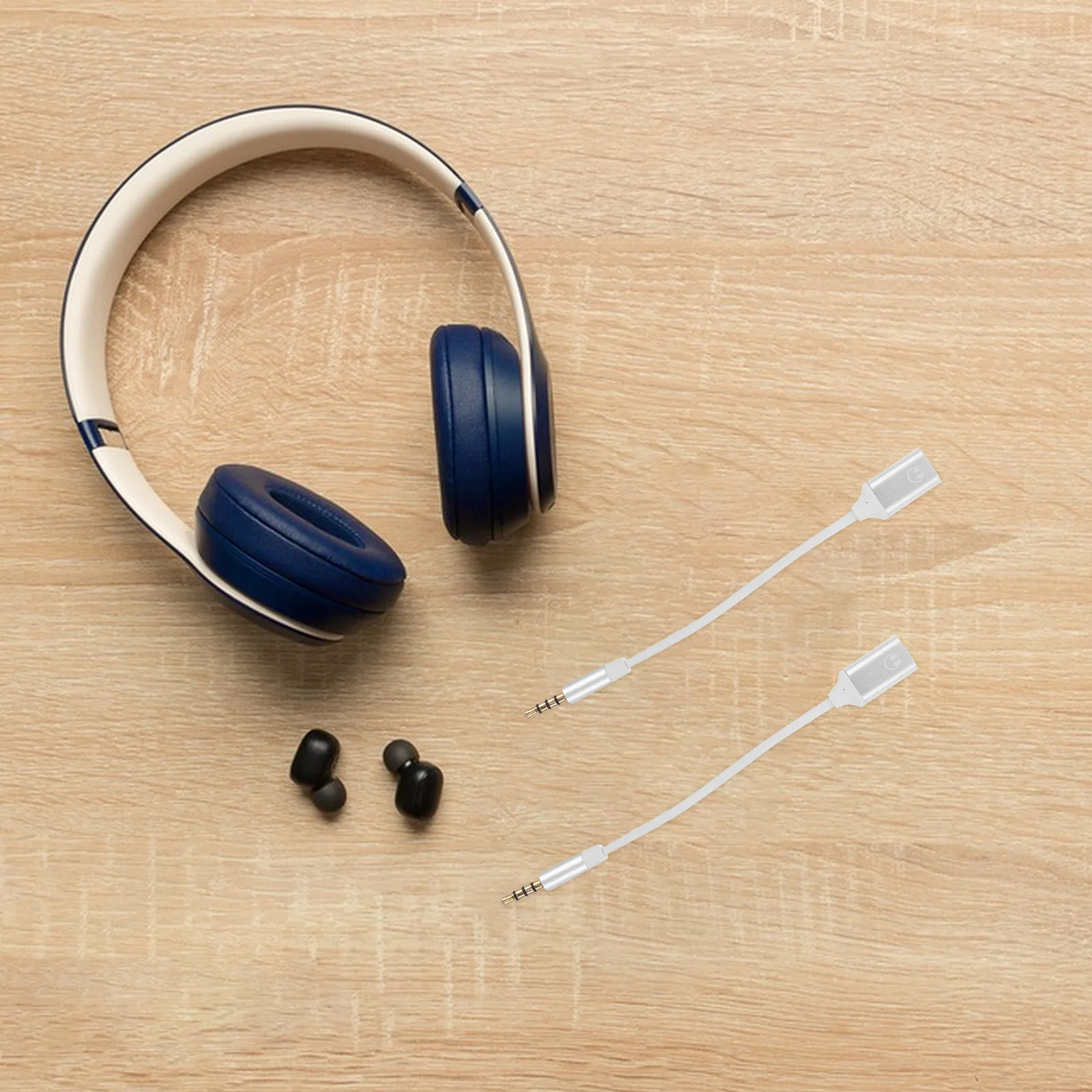 

2Pcs Headphone Audio Adapter Type C to Aux Converter Silver Durable Metal Shell USB C to Audio Adaptor High Fidelity Sound