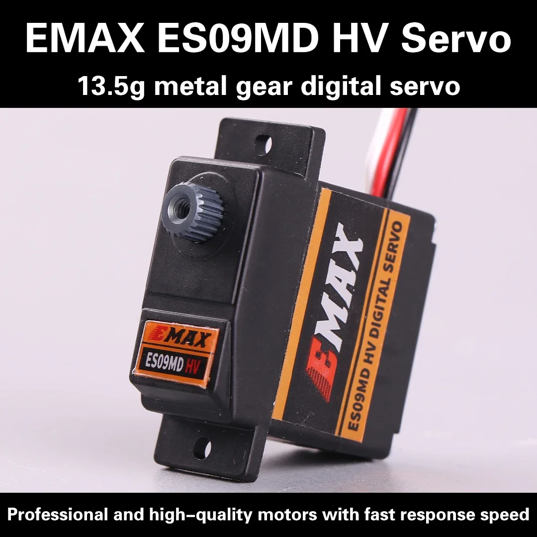 

EMAX ES09MD Metal Digital Servo 14.8g Waterproof Servo with Gears for RC Car Helicopter Boat Airplane Accessories (1/2/4pcs)