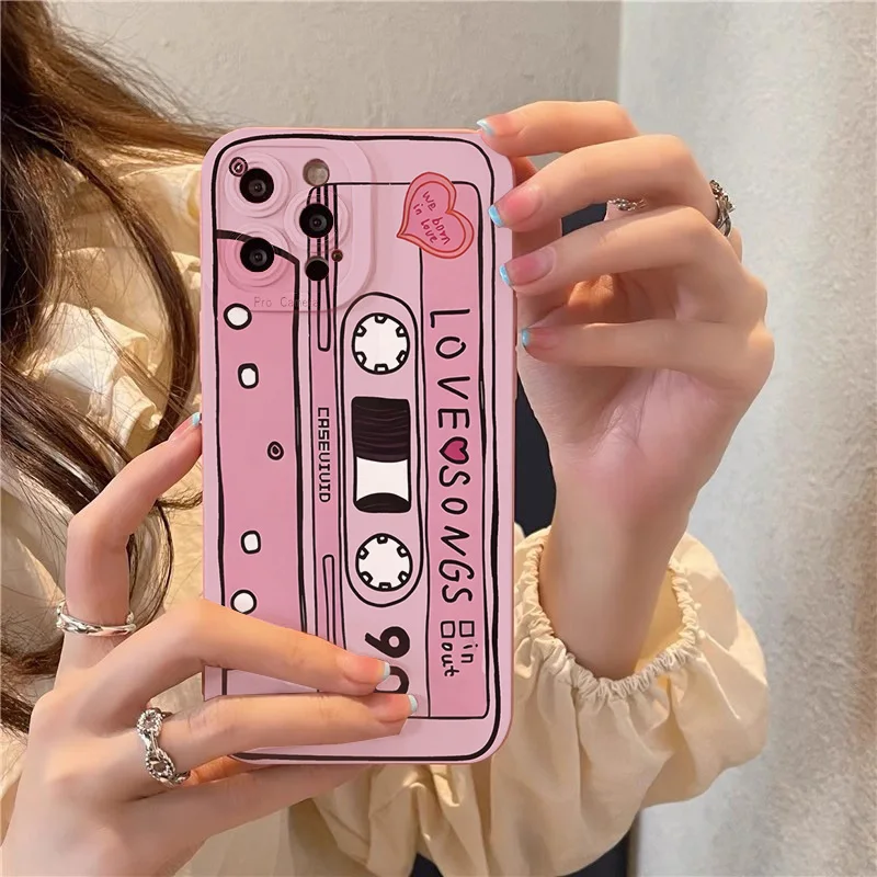 Scribble Tape Design Phone Case for Xiaomi 14T Mi 13T 14 13 12 11 Lite 5G 12T Poco F6 F5 X5 X6 X3 M6 Pro 4G Shockproof Cover