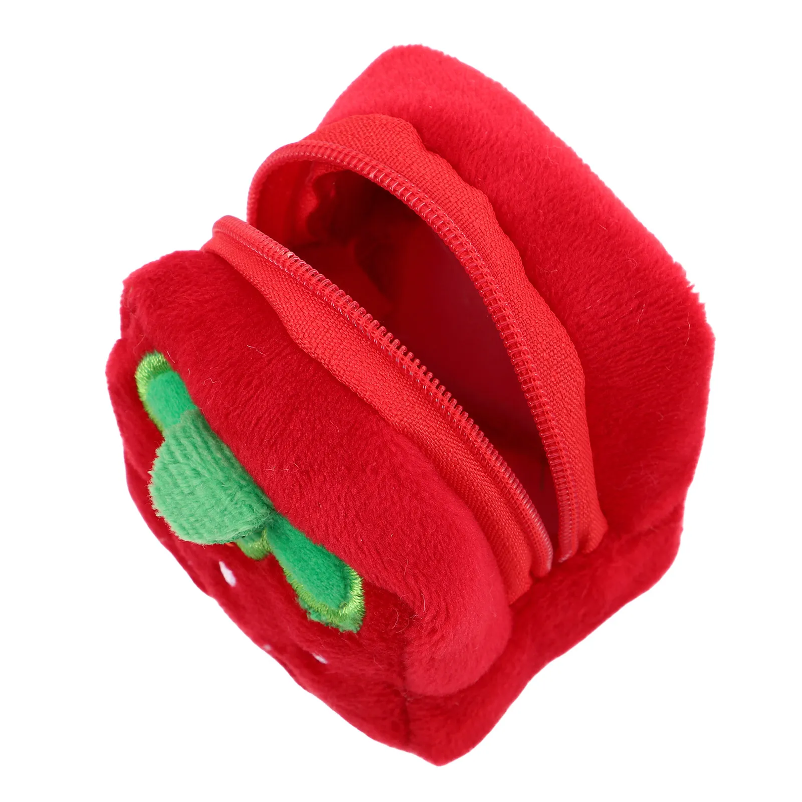 

Cute Strawberry Pouch Wallet for Women Girls Small Purse Change Organizer Lipstick Holder Data Cable