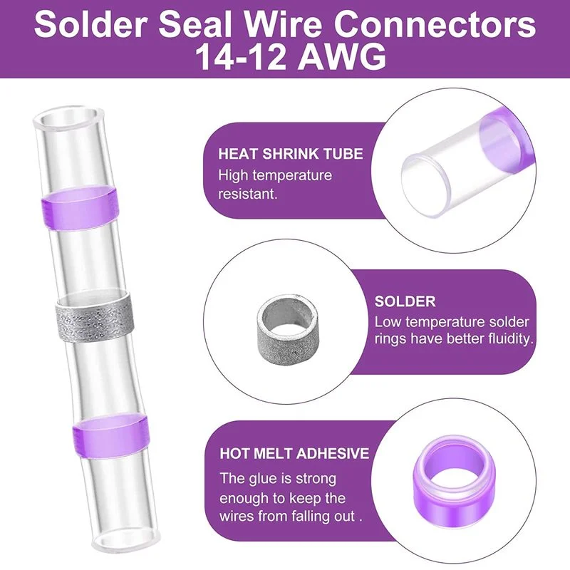 50/150/250 шт., Термоусадочные соединители