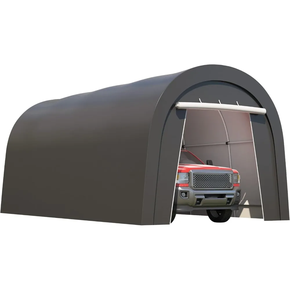 

Carport, Portable Garage With 2 Roll Up Doors, Heavy Duty Car Canopy Party Tent, All-season Storage Shelter Shed Carport