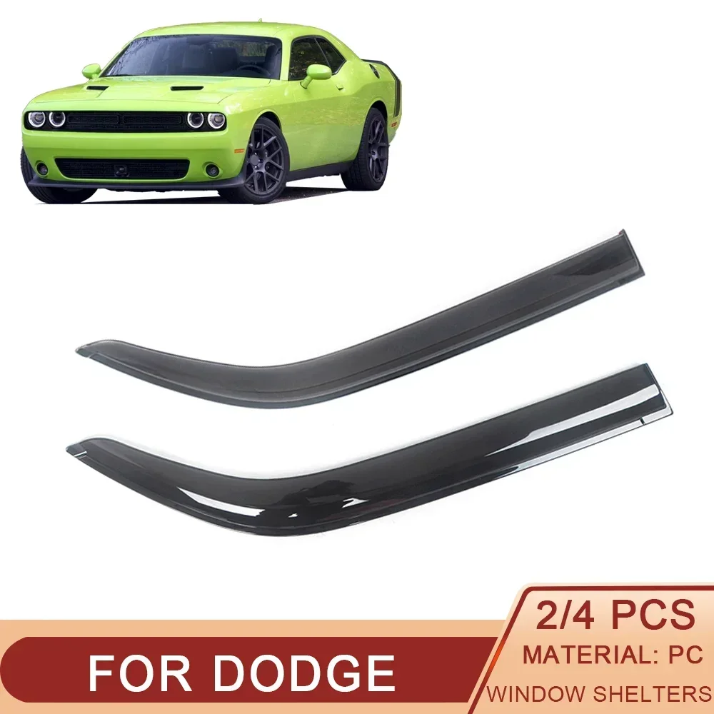 For Dodge Challenger Nitro Avenger Caliber Journey Magnum Spirit Stratus Auto Side Window Wind Deflectors Visors Ventvisor