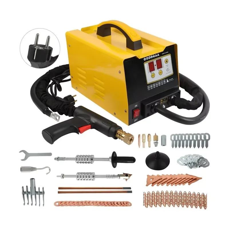220V Spot Welder & Dent Puller, 3KW 3500A Auto Body Dent Repair Kit, 7 Welding Modes, Small Welding Spots, 82pcs Accessories