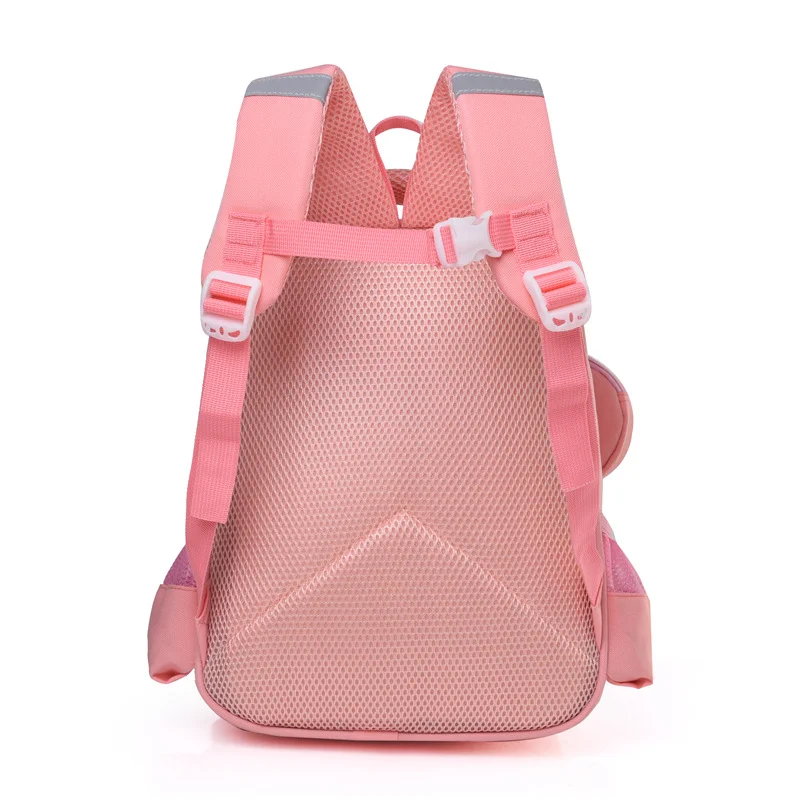 Mochila escolar de tela Oxford Sanrio Kulomi para niños para reducir la carga, bolsa ligera para la columna vertebral, mochila para bebé, niña linda