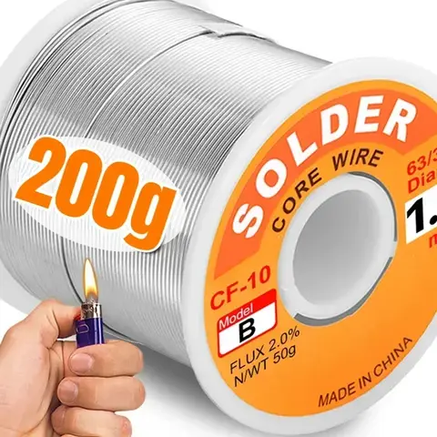 200/50G 저온 쉬운 용융 솔더 와이어 금속 구리 철 주석 합금 용접 와이어 납땜 코어 막대 바 수리 도구