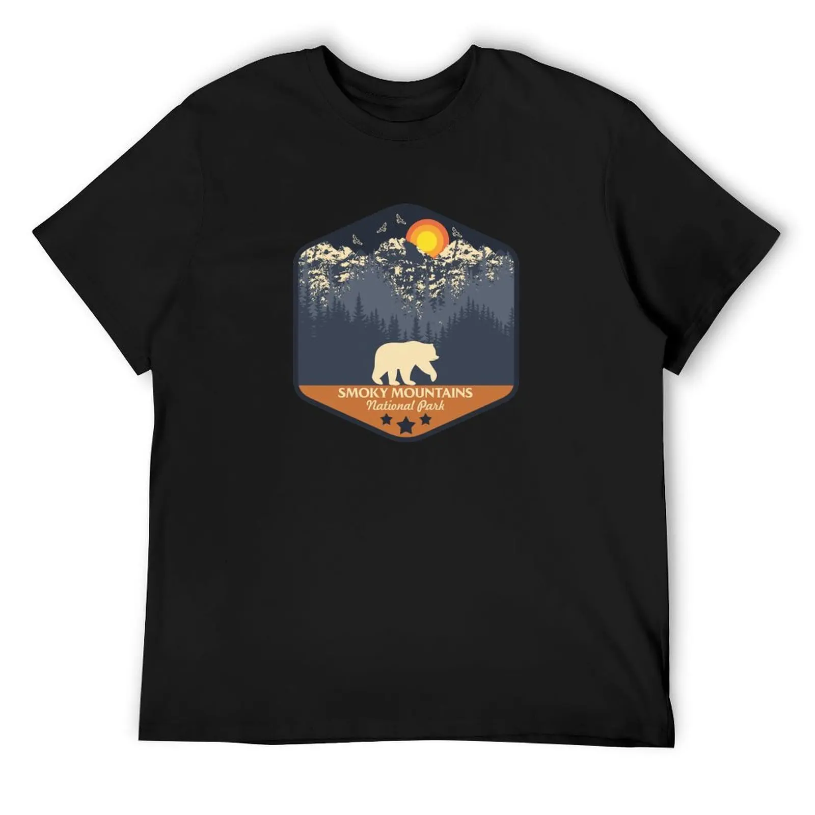 

The Great Smoky Mountains National Park vintage T-Shirt Luxury man korean fashion Personalized t-shirt Men's t-shirts