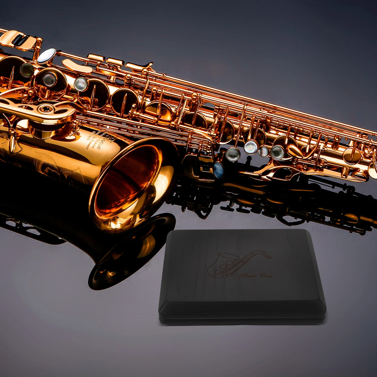 

Reed Case Alto Saxophone Clarinet Bass Clarinet Double-Sided Waterproof Shockproof Durable Storage Reeds Case for Sax