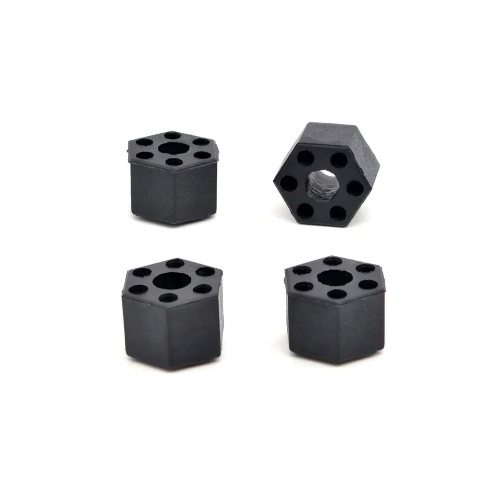 Adaptador hexagonal de 4 ruedas para coche de control remoto, accesorios de repuesto para ZD Racing piezas DBX10 7504, 1/10