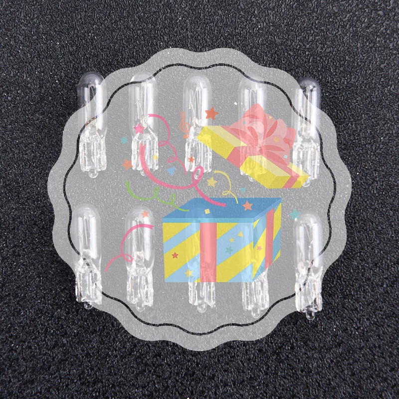 

10Pcs Durable Convenient 12V 1.2W T5 Glass Light Bulb Dashboard Instrument Panel Brake Light Bulbs Long Life