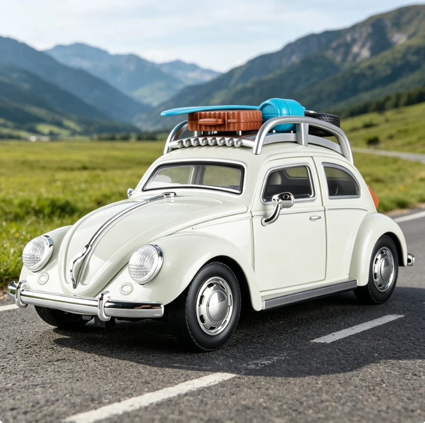 1 24 Static Shell Beetle Diecast Alloy Car Model Live Recommend Desktop Collectible Ornament Premium Birthday Gift For Boyfriend
