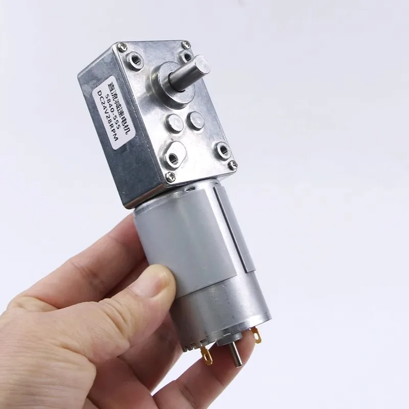 DC reduction motor 12v 24v motor 5840-555 micro worm gear low-speed reduction motor PWM Controller