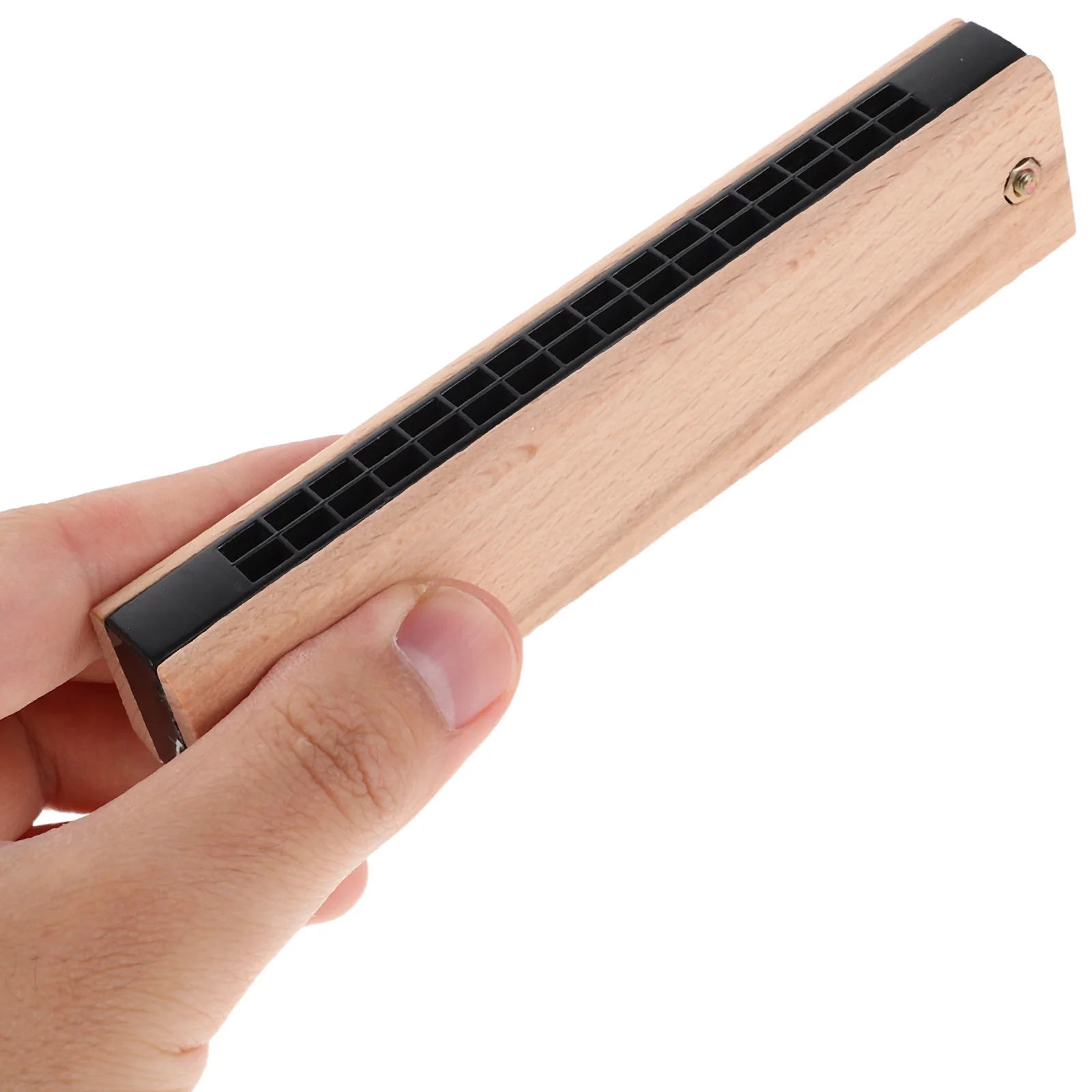 

3pcs Kids Harmonica Natural Wood 16-Hole Double Row Musical Instrument For Toddlers Diy Assembly Educational Children Beginner