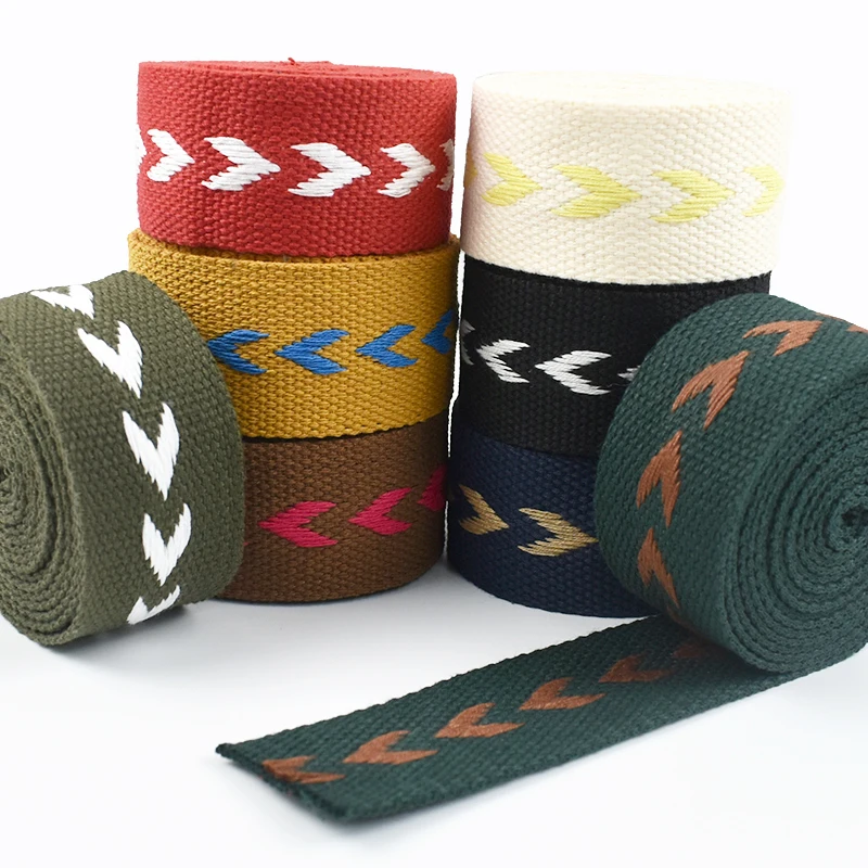 3/5Meters 38/50mm Polyester Jacquard Webbing Tapes Thick Ribbon Bag Strap Belt for DIY Clothes Bias Binding Sewing Accessories