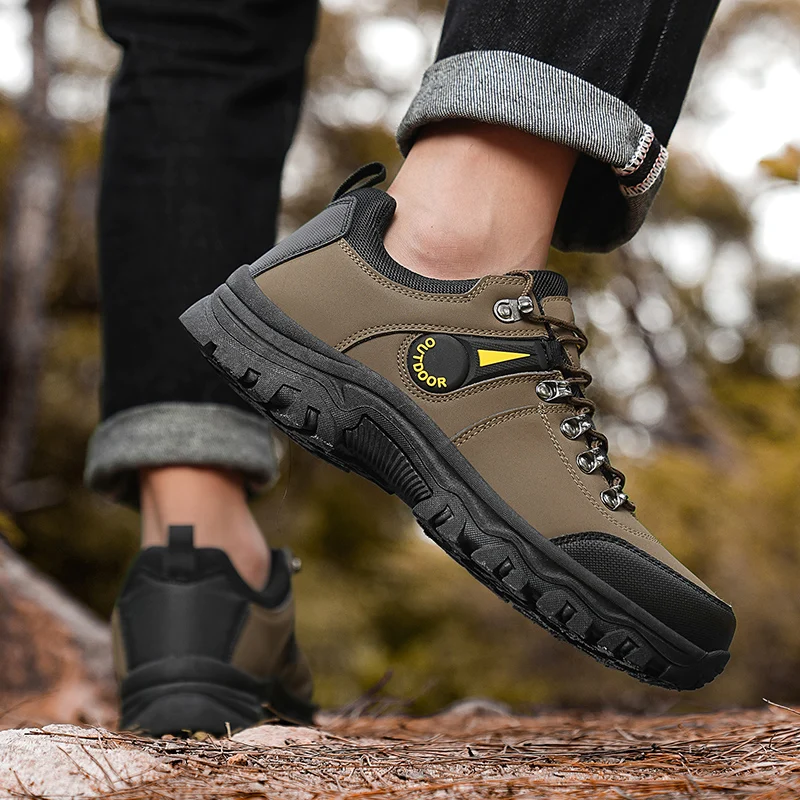Sapatos de caminhada masculinos ao ar livre trekking confortável respirável anti deslizamento super grande tamanho 47 elegante versátil durável leve
