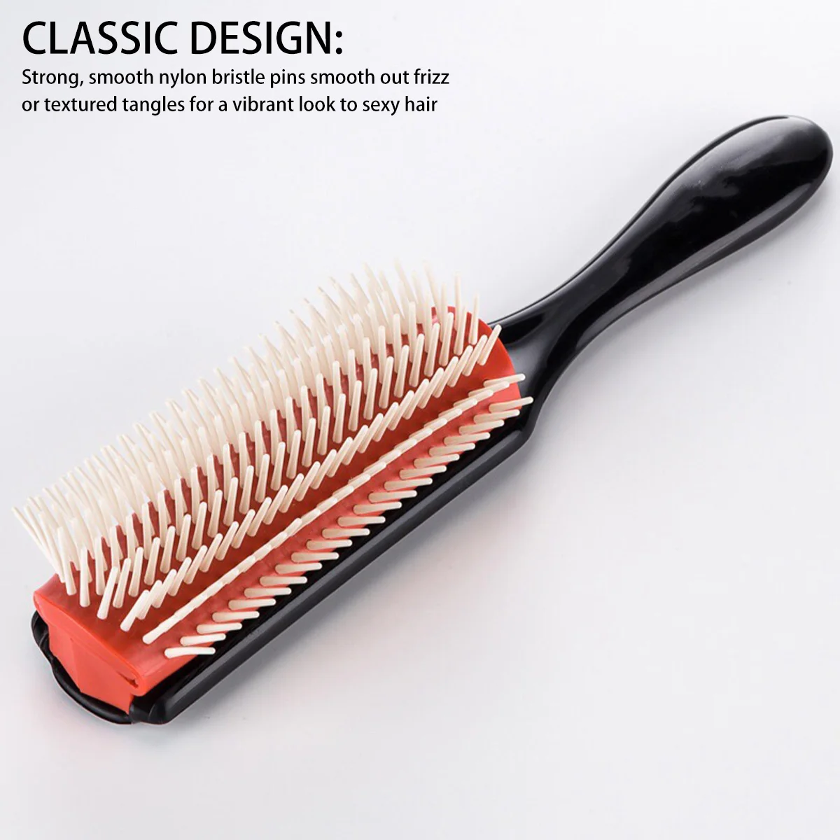 9-row wrinkle removal massage curly hair brush, Detangling Hair Brush detachable 9-row comb plastic wet hair brush Women's hair