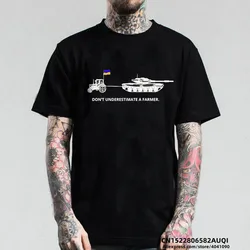 Undersetimateいけない農民おかしいウクライナ男性黒綿tシャツユニセックスネック印刷tシャツトップス少年少女夏の綿の服