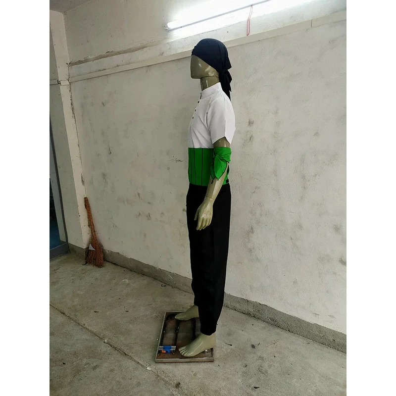 HN8 Ророноа Зоро Косплей Костюм Полный комплект Мужчины Женщины Наряды Хэллоуин Карнавальный костюм для вечеринки) 4Dc