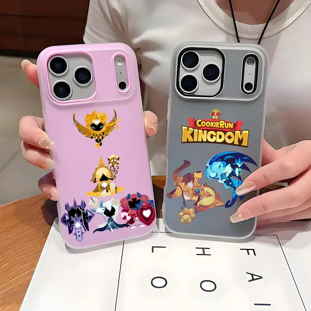 Cookie Run Kingdom Phone Case Slim Clear Jelly Case For Phone 17-12, Soft TPU Shockproof Anti-Yellowing Cover