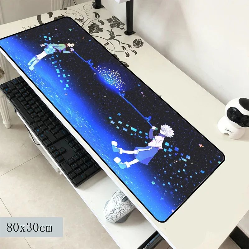 hunter x hunter mouse pad 800x300x2mm mats hot sales Computer mouse mat gaming accessories High-end mousepad keyboard pc gamer