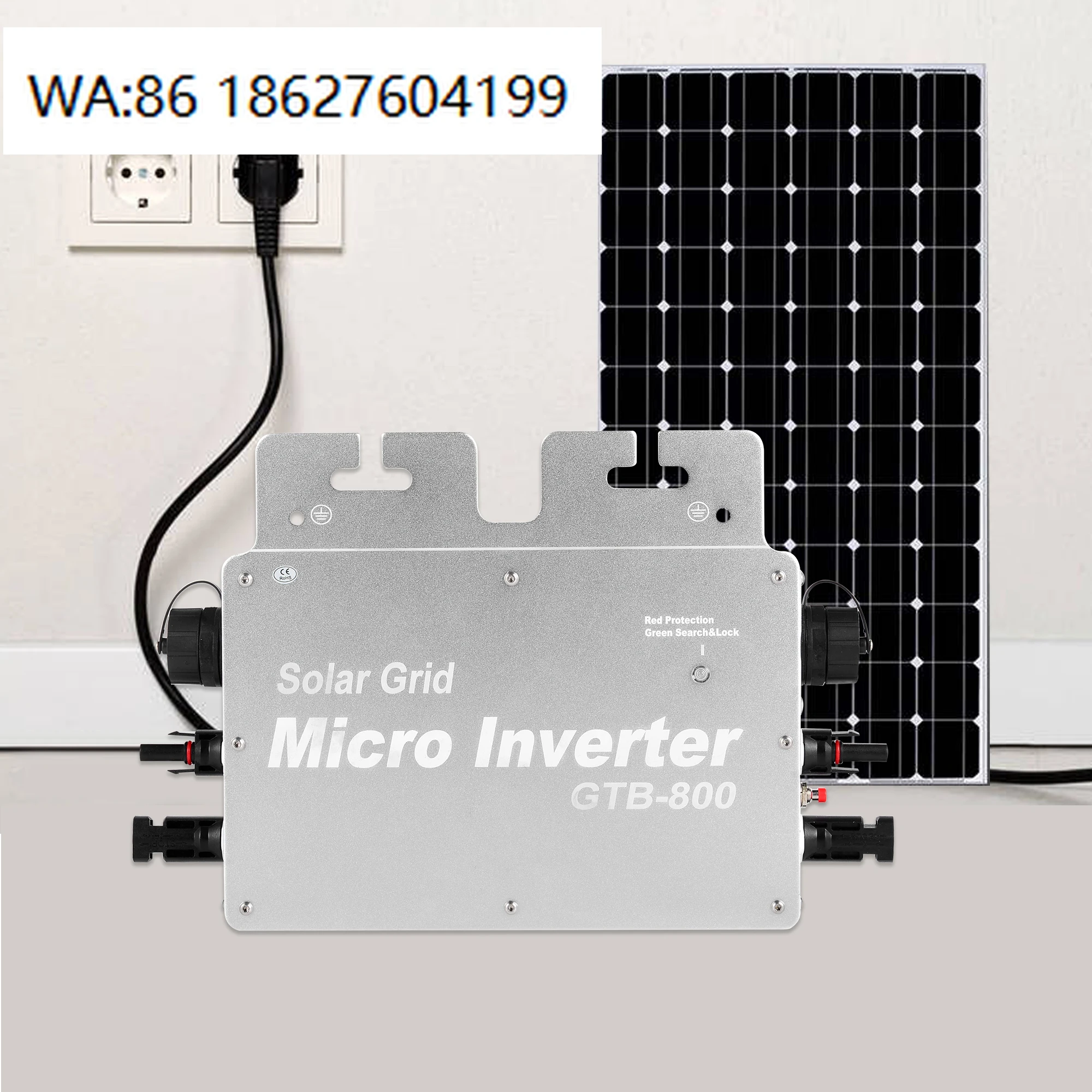 

2000W IP65 Waterproof Grid Tie Micro Inverter NFC WiFi Single Output Home Solar PV System