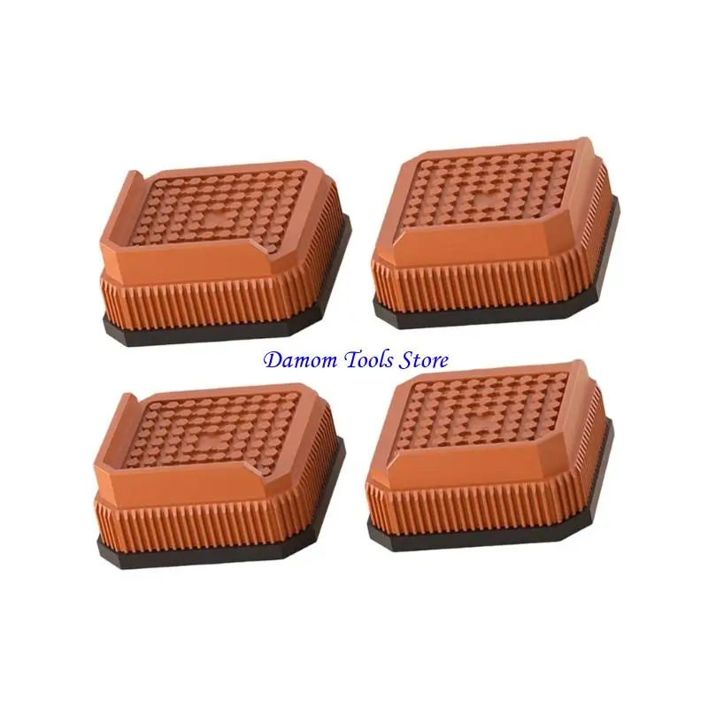 57BE Plastic Risers Easy Installation Pack of 4 Furniture Risers for Adjusting Sofa