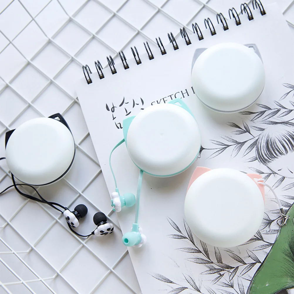 

Cat Claw Earbuds Premium Cartoon Headphones for Kids Girls with Storage Box Soft Comfort Fit 3.5mm Jack Compatible All Phones