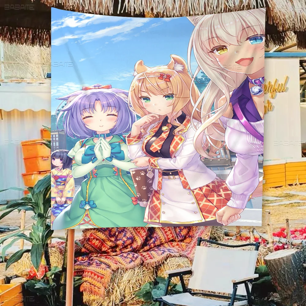 

Anime Nekopara Movie Cartoon Flag Wall Hanging Banner Decoration Household Home Decor