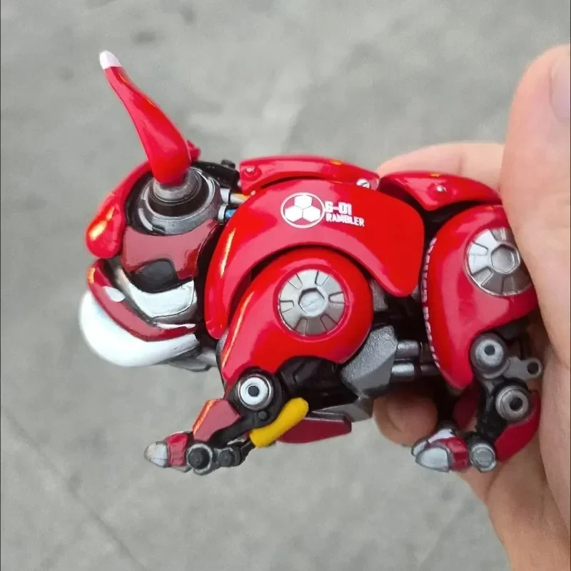 Transformatie Mechanische Bulldog Nieuwe Rode Groene Robot Hond Anime Figuur Model Poppen Actiefiguren Collectie Volwassenen Kinderen Speelgoed