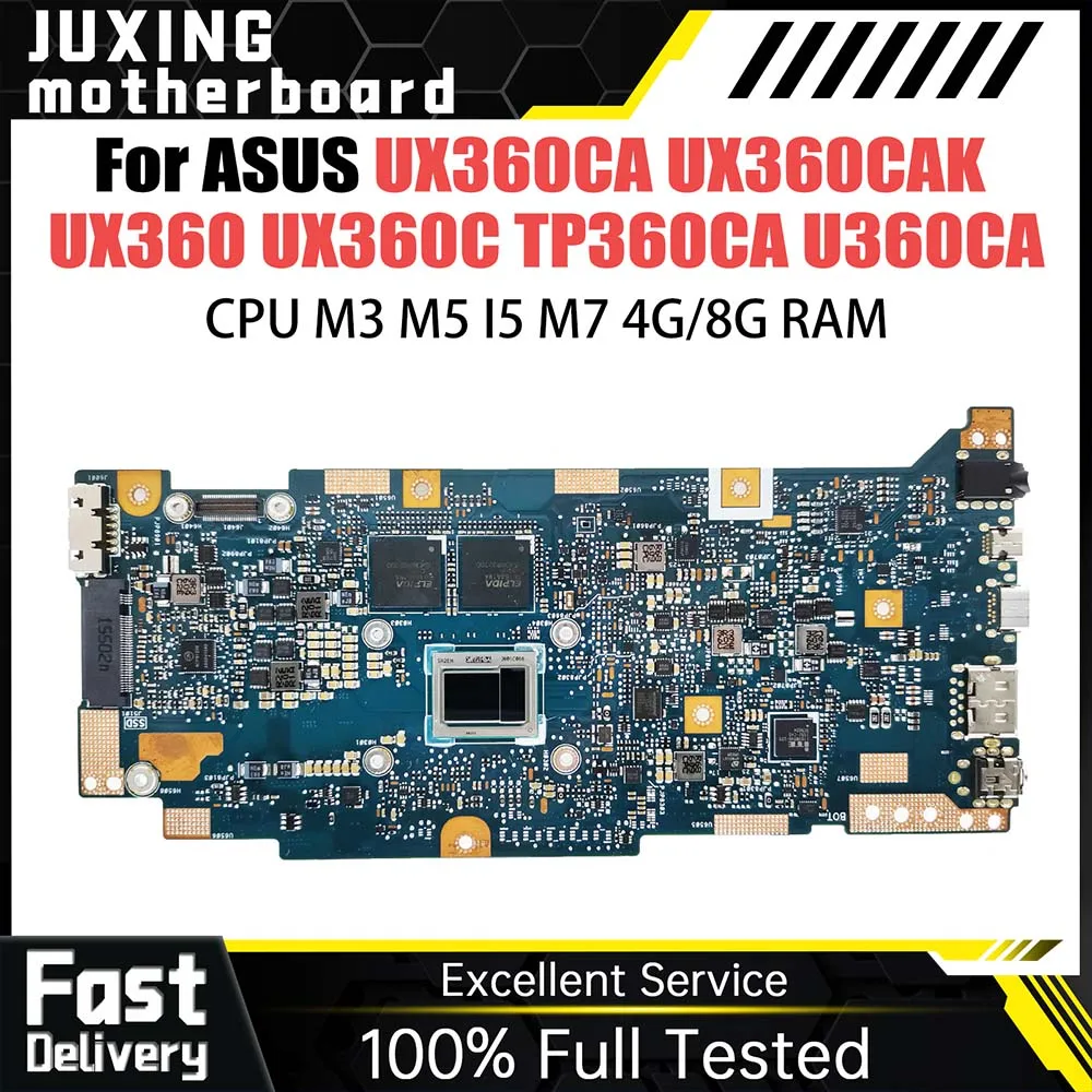 

Notebook Mainboard For ASUS U360CA UX360CA UX360CAK UX360 UX360C TP360CA Laptop Motherboard With M3 M5 I5 M7 4G 8G-RAM