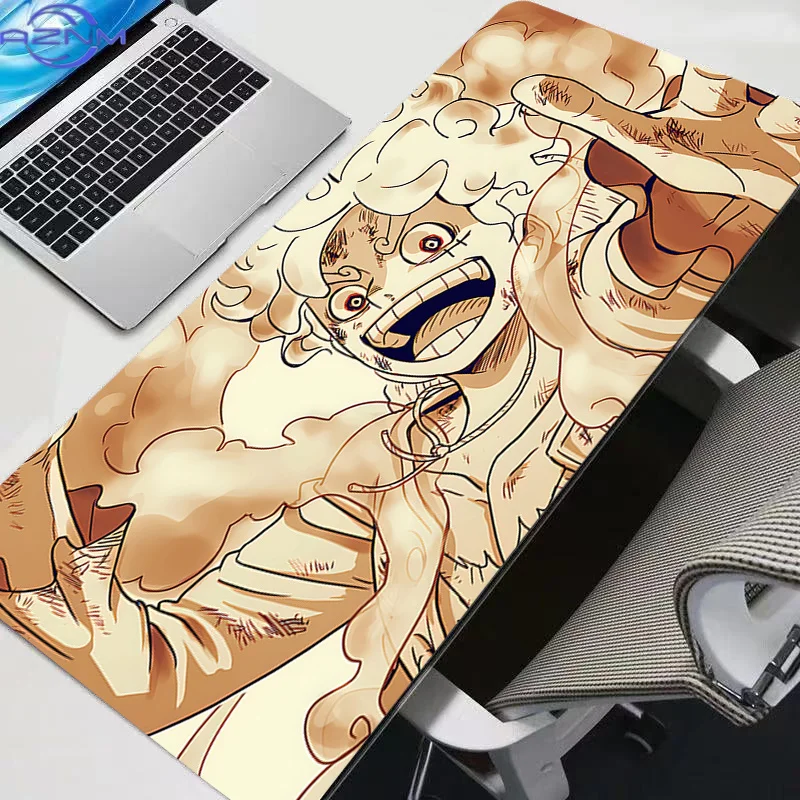 Mouse Pad Gamers One Piece Luffy Big Decoracion Gamer Desk Mat Mousepad XXL Gaming Accessories Varmilo Keyboard Carpet