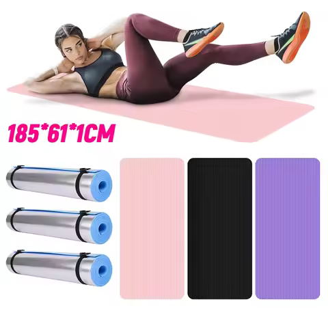 Yoga Mat Non Slip Exercise Mat Thick Solid Color Fitness Mat Yoga Workout Mat Multi-Function fo... product image