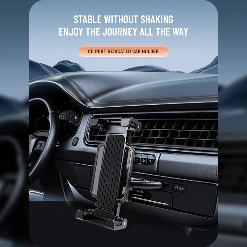 Universal 4-13 in Tablet Stand Holder Car CD Slot Bracket Cell Phone Mount for iPad Pro Air Mini for iPhone Xiaomi Huawei Tablet