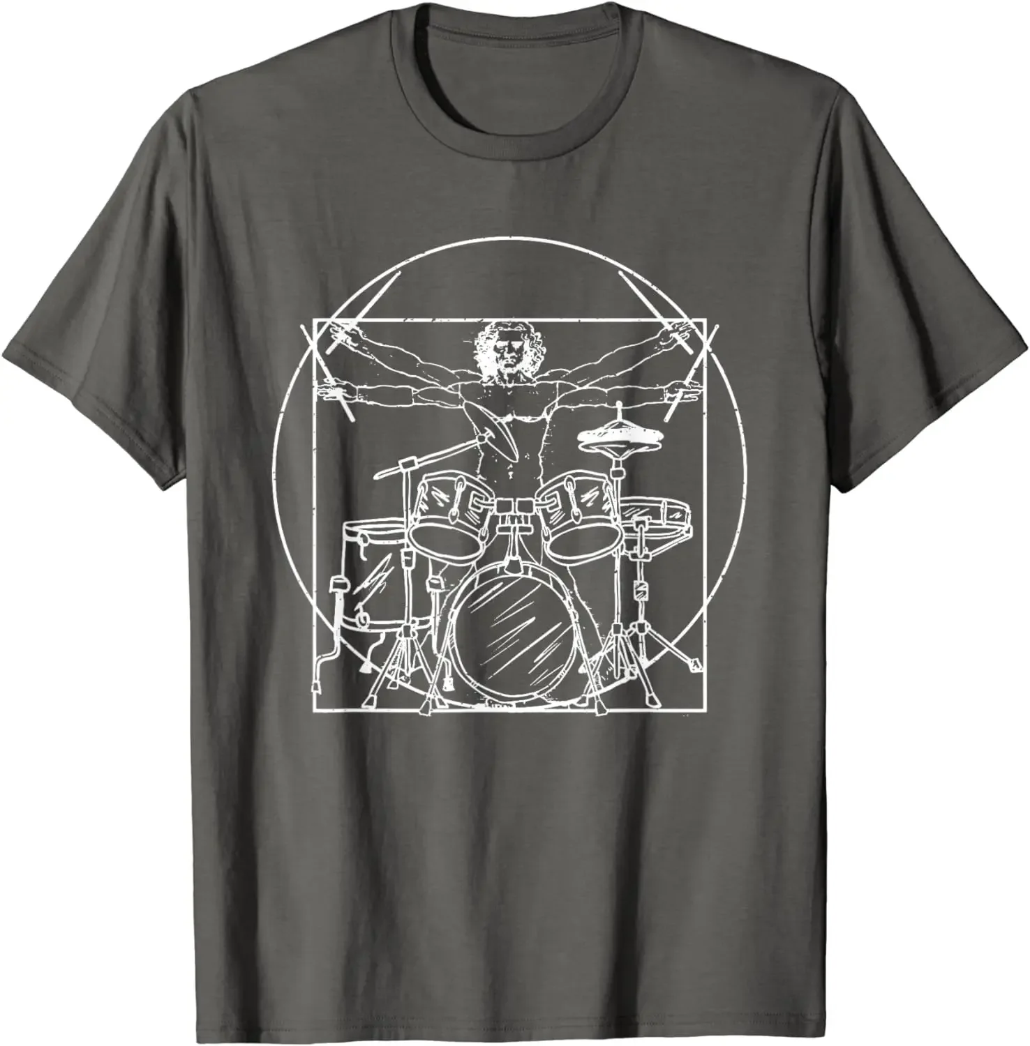 Drummer Gift: Da Vinci Drums Drawing Present for Music Fans T-Shirt