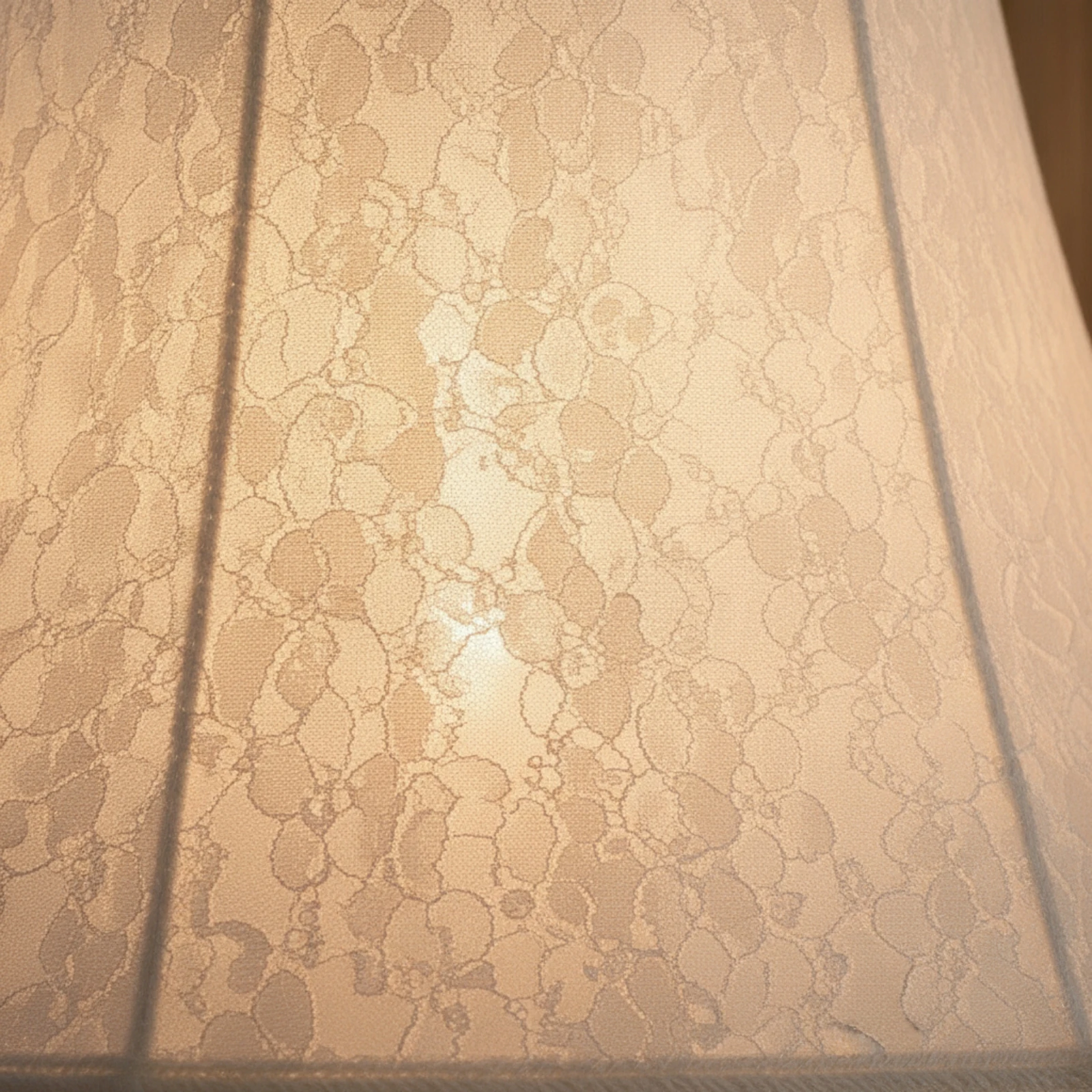 Lamp Shade with Wireframe Fitter Vintage Bell Lamp Shade Lace Lampshade Tapered Lighting Accessory Rustic for Bedroom