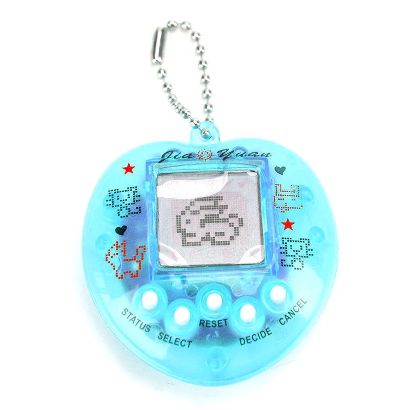 1Pc Random Color Children's Electronic Pet 168 Pets In 1 Virtual Cyber kid Digital Pet Toy Pixel Funny Gift Play Toy Keychain