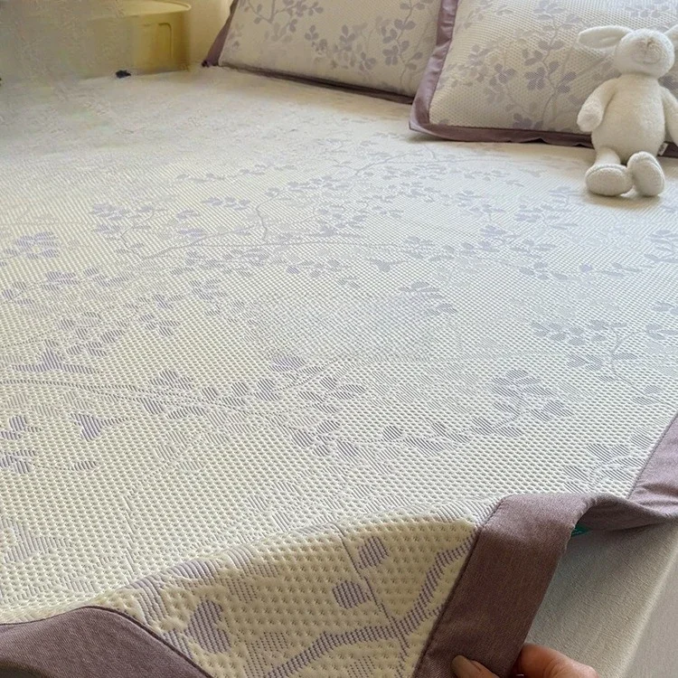 

Ice silk mat three-piece set 2025 new ice Doudou mat machine washable single air conditioner soft mat