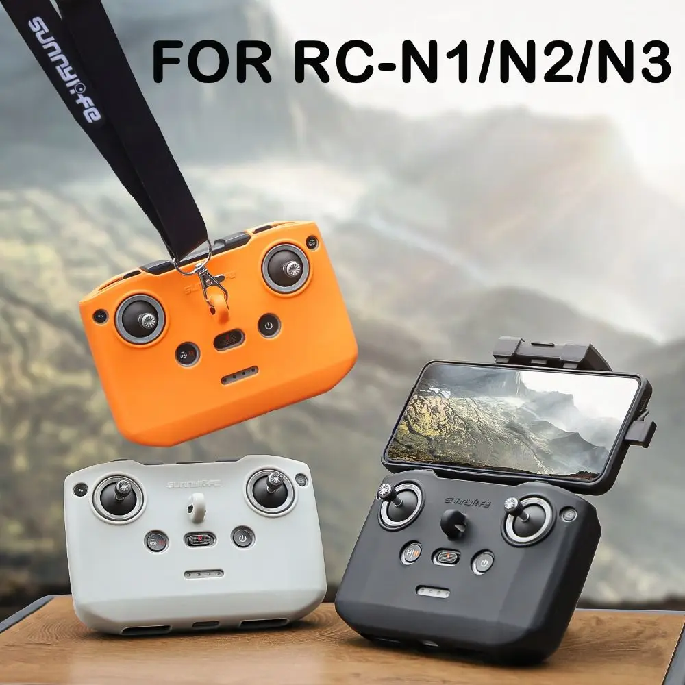 Silicone Remote Control Case Protector Dustproof Protective Sleeve with Lanyard Strap for DJI RC-N3/2/1 for DJI Neo/Mini 4 3 Pro