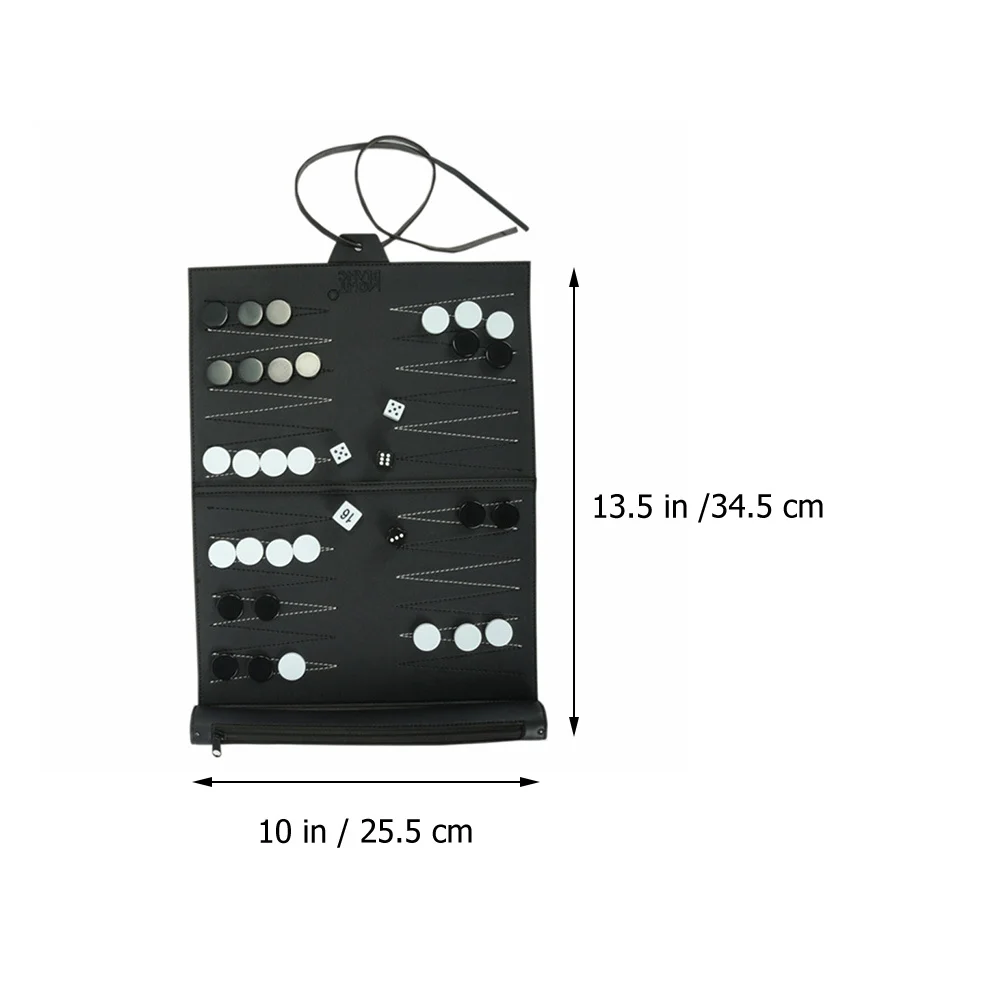 ชุดเกมแบ็คแกมมอนหมากรุกพับได้สำหรับเด็ก ชุดเกมกระดานเพื่อการศึกษา ของเล่นเสริมพัฒนาการ เกมกระดานกลยุทธ์ สนุกสนานสำหรับงานปาร์ตี้