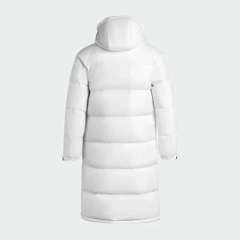 Adidas Men's Outdoor Long Warm Sports Hooded Down Jacket KE5406