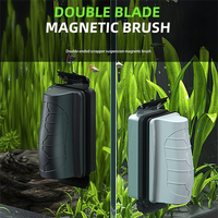 AAAC-Magnetic Aquarium Brush Floating Clean Glass Window Algae Scraper Clean Brush Scrubber Aquarium Accessories