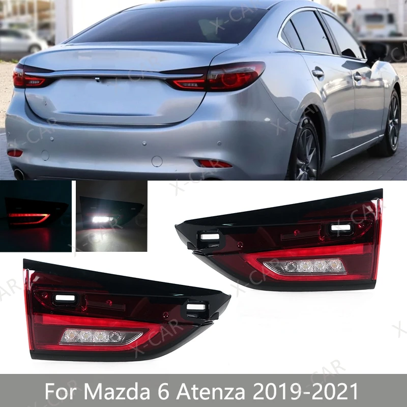 

Задний фонарь для Mazda 6 Atenza 2019 2020 2021 2022, светодиодный задний фонарь заднего бампера, стоп-сигнал, задний фонарь