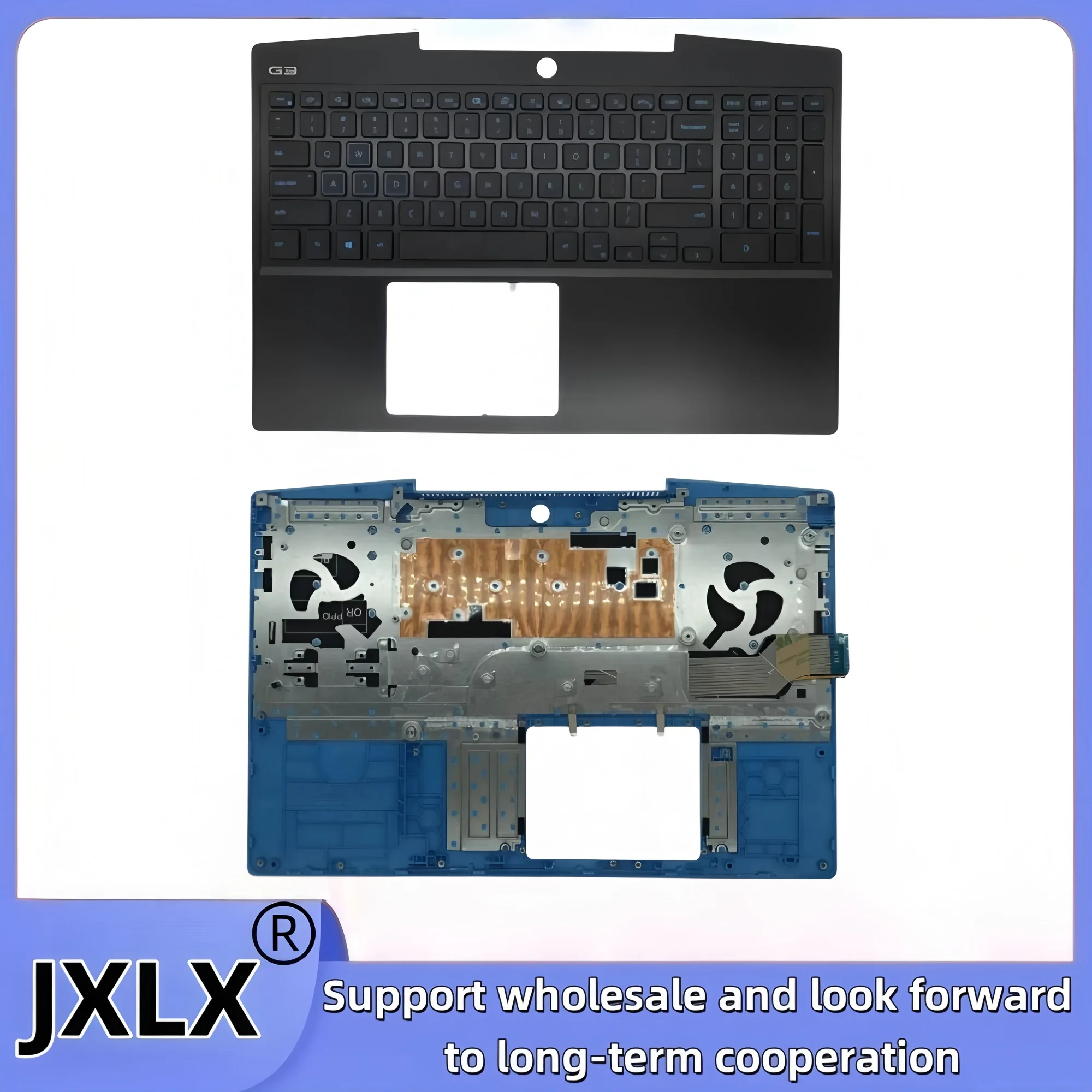JXLX ®   Dell G3 15 3590 3500 P89F LCD 뒷면 커버/전면 베젤/손목 받침대 커버/하단 베이스 커버/경첩/0747KP 03HKFN 0YGCNV용 새 제품