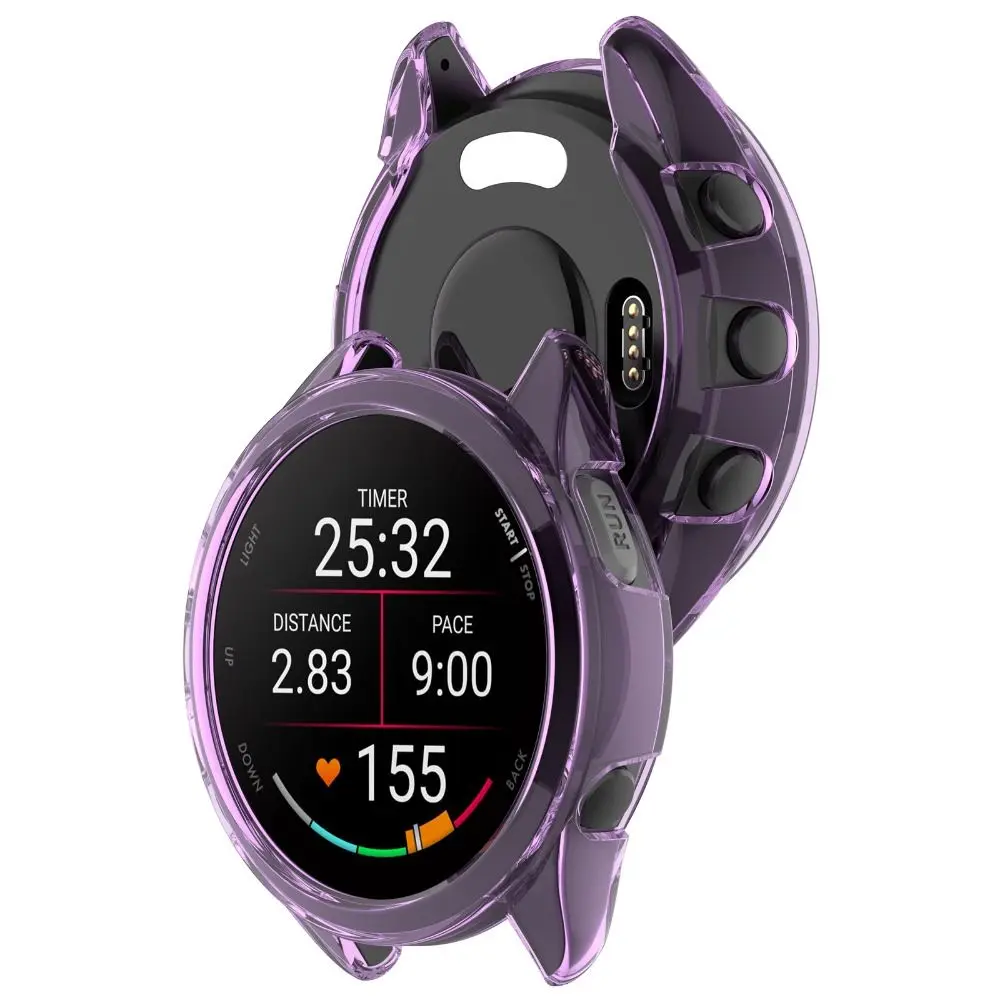 Cubierta protectora de TPU para reloj inteligente, marco Protector de pantalla, accesorios para Garmin Forerunner 165/165, música