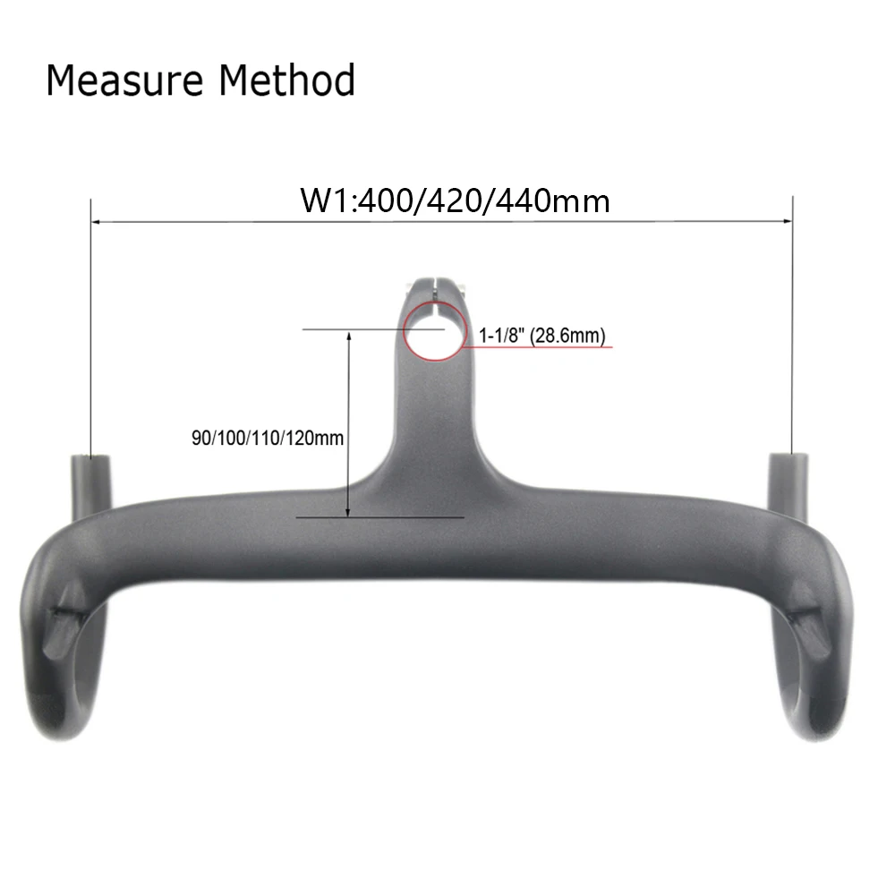 RXL SL Carbon Road Handlebar Integrated Handlebar  Fully intermal wiring  No standard   28.6mm Comfortable Anti-skid Aerodynamic