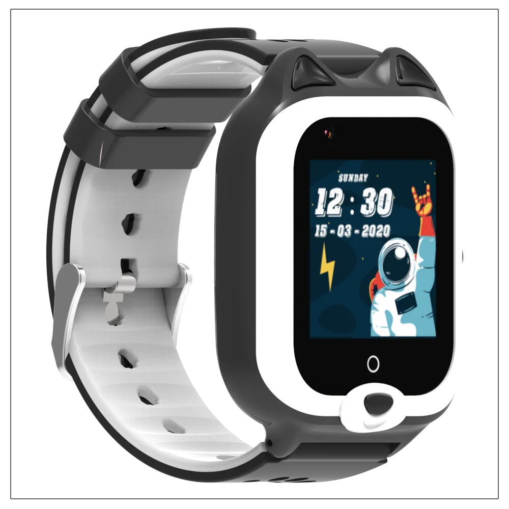 Getfitsoo 4G ساعة ذكية للأطفال GPS WiFi لتحديد المواقع المقتفي مكالمة فيديو WhatsApp SOS وضع فئة الاتصال كاميرا الساعة الذكية للأطفال